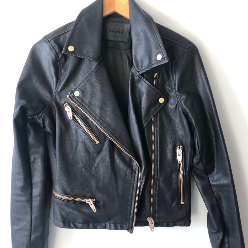 Black Faux Leather jacket